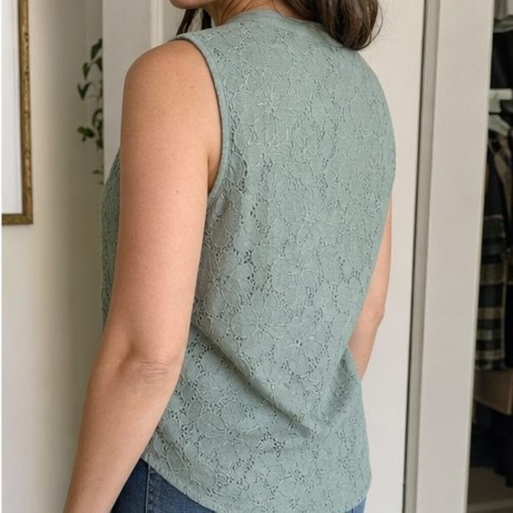 Sage Ruffle Blouse - Picture 3 of 6